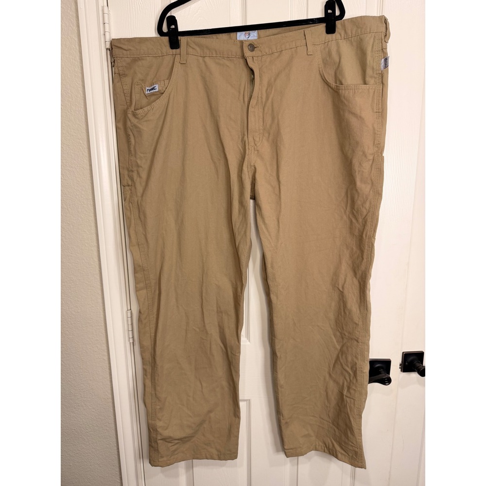 #B26 TYNDALE FRMC Work Pants 57x32.5 Tan Flame Resistant Arc Rated CAT 2